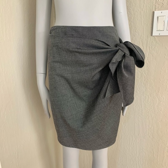 3.1 PHILLIP LIM Vintage Wool Blend Skirt Black & White Textured - Picture 8 of 15